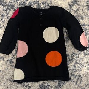 GAP Kids Black Sweater with Colorful Dots